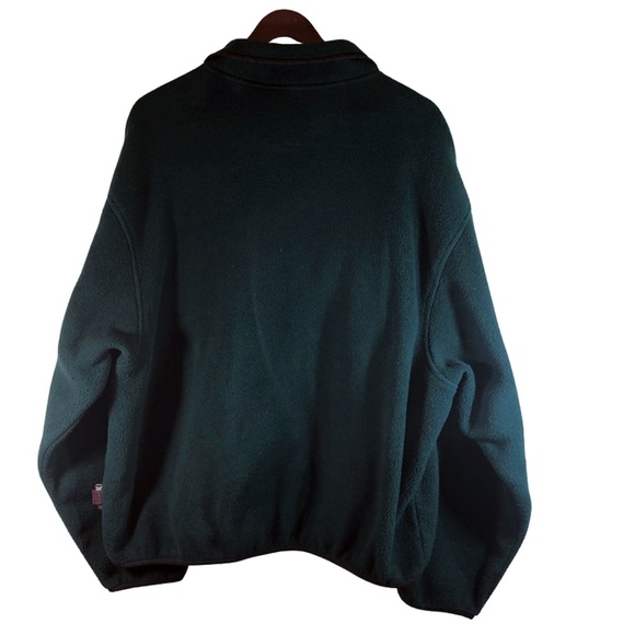 Woolrich Snap T Green Fleece Sweater Men's Size XL - Picture 3 of 3